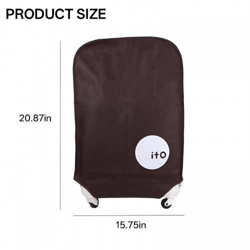 Capa protetora dobrável GASTROPOD para malas de 20 a 30 polegadas, à prova d'água e poeira, para malas de rodinhas de 22 polegadas (cor café). 1