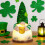 Pluche muts met pailletten voor St. Patrick's Day. 5