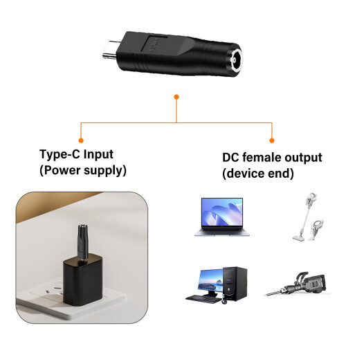 Type C 100W Charging Connector Adapter Rapid Power Transfer High Efficiency for Laptops Tablets Travel Mobile Devices 1
