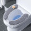 Housse de siège de toilette douce et épaisse, lavable, 1 pièce 4