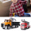 Operational Doors Realistic Truck Cabin Look Diecast Model Toy Pull Back Movement Interactive Play Sturdy Plastic Durable Construction 4
