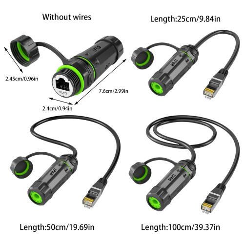 Αδιάβροχοι σύνδεσμοι RJ45Coupler, υψηλής ταχύτητας μεταφορά δεδομένων CAT6Ethernet, 2