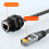 Αδιάβροχοι σύνδεσμοι RJ45Coupler, υψηλής ταχύτητας μεταφορά δεδομένων CAT6Ethernet, 6