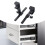 Keyboard Clamp Rail Computer Arm Rest Under Desk Steel Material Easy Installation for Office Workstations 7