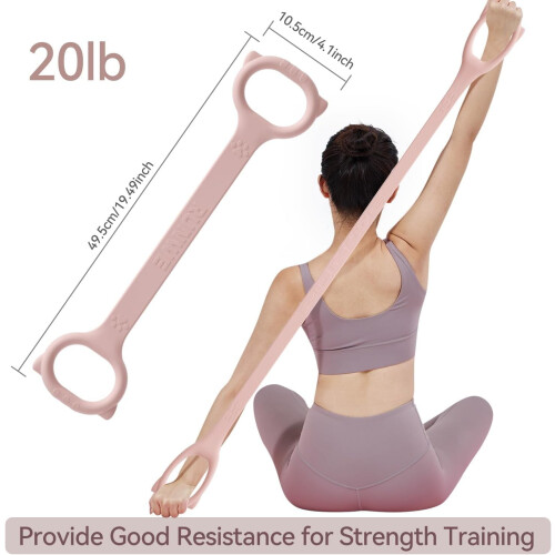 Figure8 Ζώνη Αντίστασης – 20/30/40lb, Χοντρό Ανθεκτικό Ελαστικό Σχοινί για Προπόνηση 1