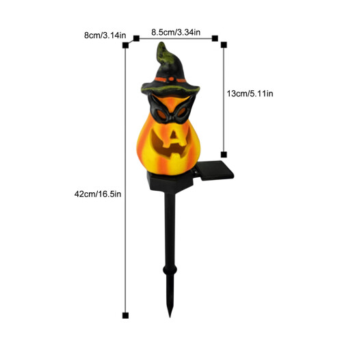 Ηλιακά φώτα κολοκύθας για το Halloween, αδιάβροχα LED για διακόσμηση κήπου για το 2