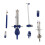 Universal Adapter Drawing Compass Extension Beam Design Metal Drafting Compass Set with Adjustable Height Precision Compass Tools for Geometry Math 6