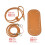 Bag Bottom Base DIY Bag Knitting Set with Shoulder Strap and Drawstring Handmade Brown 8