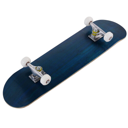 Skateboard Mini Cruiser, 20x79cm, Albastru, Lemn Deck 2