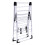 Adjustable Metal Clothes Drying Rack with Shoe Shelves 3
