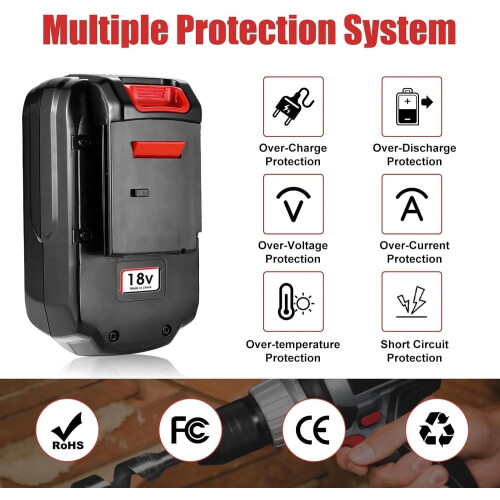 Porter Cable PC18B 18V 4.5Ah replacement battery pack (2 2