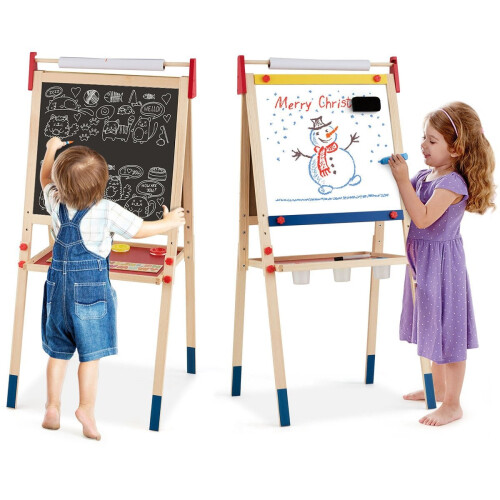 Children's 3-in-1 Adjustable Easel with Magnetic Whiteboard 2