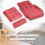 Sofá-cama vermelho conversível com encosto ajustável 5
