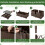 Planter Box with Trellis for Climbing Plants, 80x40x140 cm 3