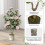Árvore de camélia artificial com flores, 90 cm, rosa 4