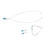 Blue Alloy 3pc Necklace Pendant Earrings Bracelet 13