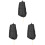 3Pièces Outil De Capture En Tissu Noir Résistant Pliable 3