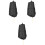 3Pièces Outil De Capture En Tissu Noir Résistant Pliable 4