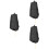 3Pièces Outil De Capture En Tissu Noir Résistant Pliable 7