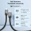 Thunderbolt 5 USB-C Cable 240W 80Gbps 16K 1M 8