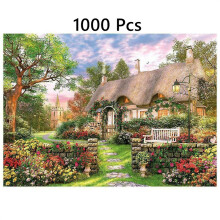 (Village) 1000 Village Pcs Puzzle England Cottage Jigsaw Educational Toy Adults Gifts Kids