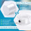 Flat Elastic String Elastic Beading Thread for Stretch Bracelet Making White 0.3x0.3mm about 174.98 Yards(160m)/Roll 4