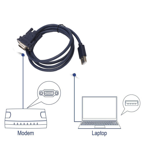 USB-232 1.1/2.0/3.0 Converter, 48in, DB9 Male, Windows/Linux 2