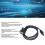 USB-232 1.1/2.0/3.0 Converter, 48in, DB9 Male, Windows/Linux 9