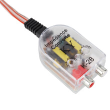Noise Reducing Car Audio Converter Converts Speaker Output To Line Level Signals Plug And Play For Power Amplifier Subwoofer Durable Shell Compact