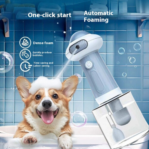 Automatic Pet Shower Foamer Touch Operations ABS Construction for Foam Machine Dog Bathing 1
