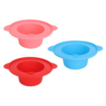 Heat Resistant Wax Pot Liner Silicone Reusable Non Stick Wax Bowl Easy Cleaning Flat Base Design Compatible With Wax Heater Scald Prevention Handle