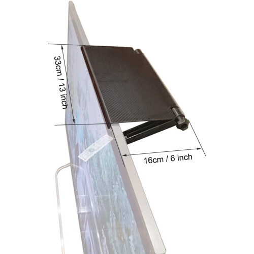 Suporte ajustável para TV de 13 polegadas, ideal para celular, media box, console de jogos e roteador – Preto, compatível com a maioria das TVs. 1