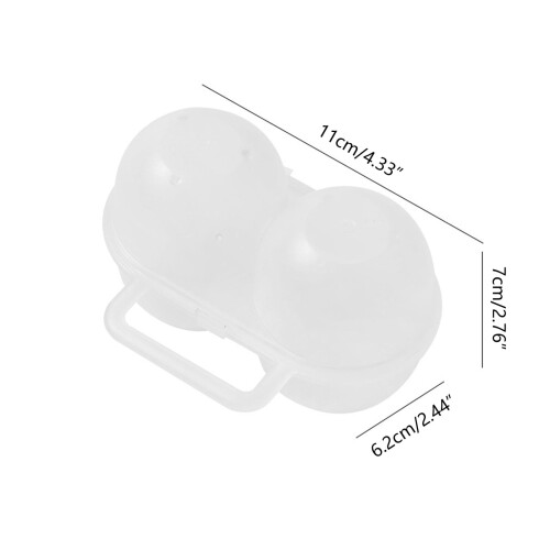 Plastic eierbeschermers Tray2grids eierbewaarcontainer draagbare eieropbergdoos eierhouder 2