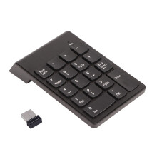 Auto Sleep Mode Numeric Keypad Mute Touch Comfortable2.4GHz Wireless Number Pads Multi Compatibility Portable USB Numeric Keypad for Office Use