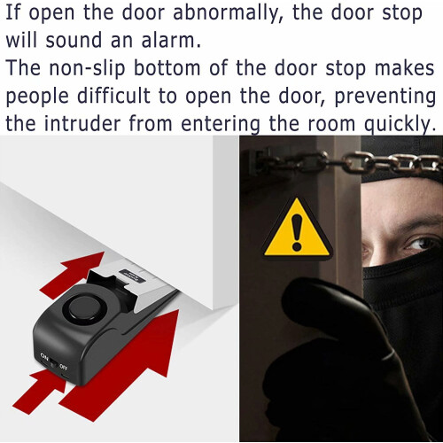 Türstopper-Alarm, 120 dB, tragbarer Sicherheitskeil 1