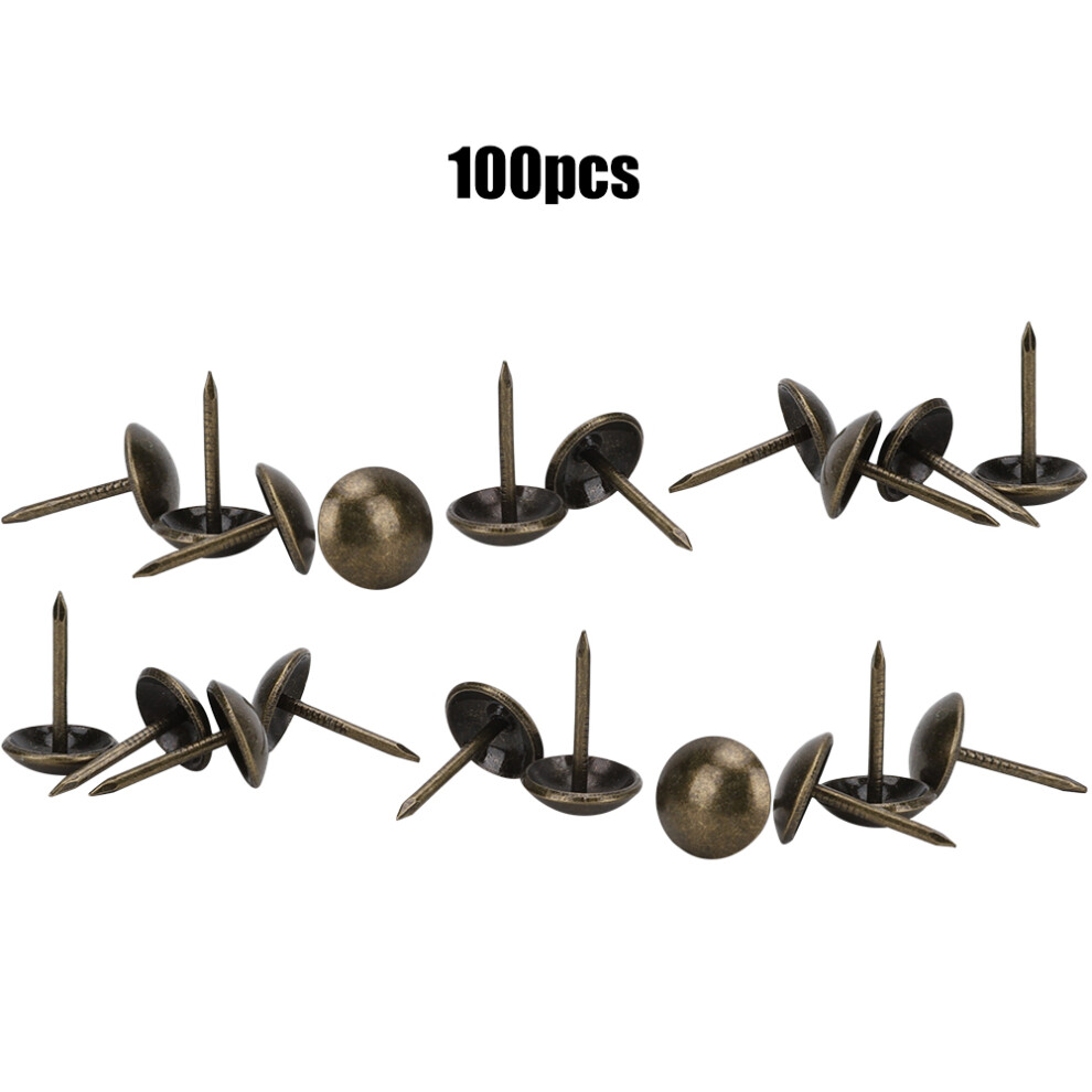 Vintage Thumb Tacks, Antique Brass Finish Upholstery Tacks Decorative Tacks For Furniture Diy Wood Projects Corrosion Resistant Heavy Duty Smooth 9180479811688