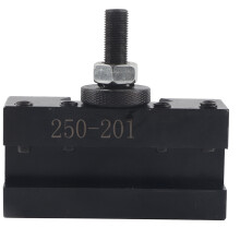 Suporte de torneamento de troca rápida para torno, fabricado em aço, garantindo durabilidade. Design retificado com precisão para alta exatidão e
