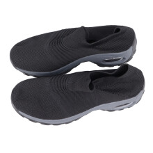 Luftpude Svangstøtte Vandresko Dame Slip On Sneakers Skridsikre Arbejde Åndbart Mesh Letvægts Komfortabelt Fodtøj Til Fritidstøj Og