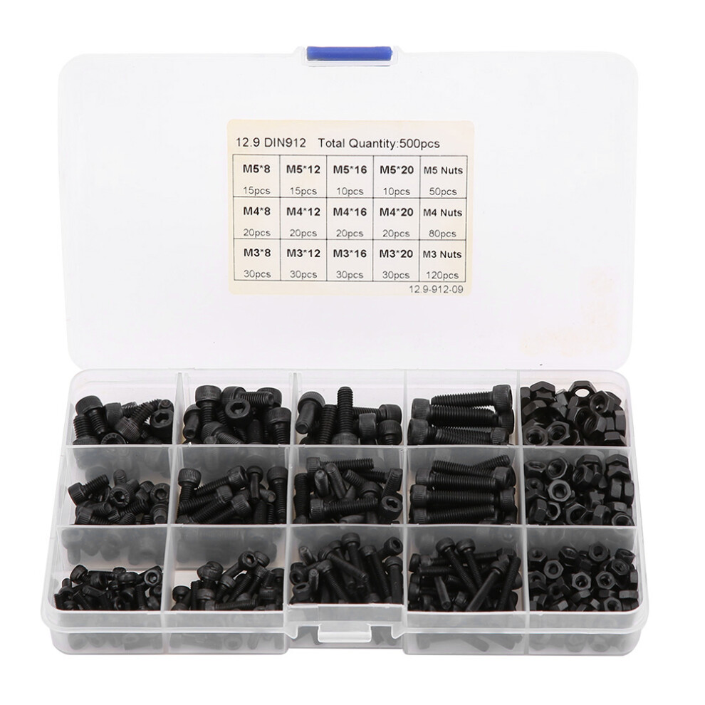 Socket Head Screws Corrosion Resistant Machine Fastener Screws Multi Scenario Application Screws Assortment Kit Adjustable Fastener Grade Alloy Steel 9049227998616