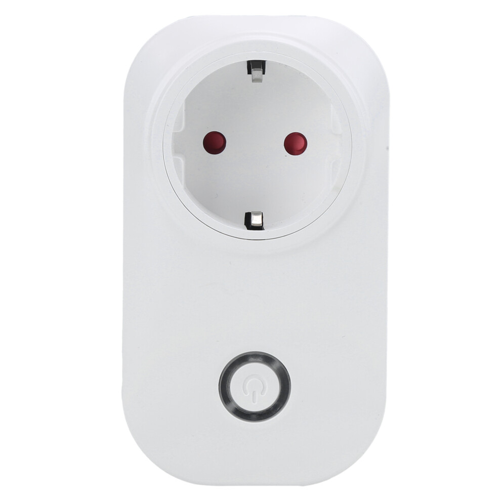 Smart Wifi Outlet Socket With Manual Power Button App Timing Voice Activation Overload Fireproof Protection Compatible With Alexa Google Assistant 9049227998388