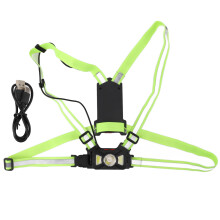 Breathable Fabric Safety Vest For Running Jogging Cycling, High Visibility Reflective Strips With360Degree Reflectivity Adjustable Straps