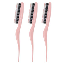 Vintage Style Hair Brush Detangling Hair Brush Nylon Bristles7Row Teasing Ergonomic Handle Lightweight Travel Hair Brush For Women Men Curly Hair