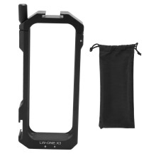 Panoramic Action Camera Accessories Kit, Protective Frame Cage With1/4In20Threads And Folding Mounting Fingers For Insta360X3, Aluminum Alloy