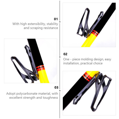 Bike Drink Bottle Holder Black Polycarbonate 1 Pc 2