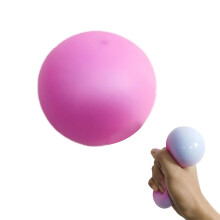 Reusable Anxiety Relief Squeeze Toy, Color-Changing Stretchy Sensory Fidget Ball Supporting Promote Focus and Tranquility, Groovy Goo Inspired Stress