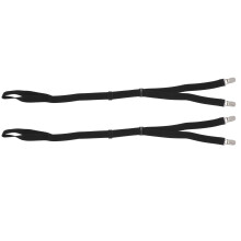 Elastic Shirt Garters Men's Adjustable Design Non Slip Clamps Ultra Soft Fabric Pin Clip Holders Military Inspired Formal Wear Solution Concealed