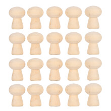 Cute Mushroom Head Shape Versatile Decoration Creative and Interesting Wooden Drawing Toy DIY Decoration Adjustable With Paint Unfinished Wooden