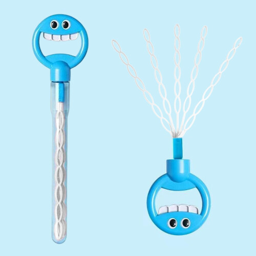 5Claw Smiling Bubble Stick, 32 τρυπών Smiling Face Bubble Stick με ανταλλακτικό φυσαλίδων, Μεγάλα ραβδιά 2
