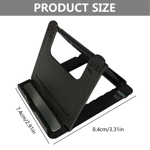 Tabletop Phone Tablet Stand Multiple Angles Adjustable Cellphone Cradles Desk Holder Mount Foldable Stand for Video Live 2