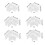 4pieces Aquarium Edges Protector Clear Fish Landscape Edges Protector Crashproof Replacement Edges Protector 3